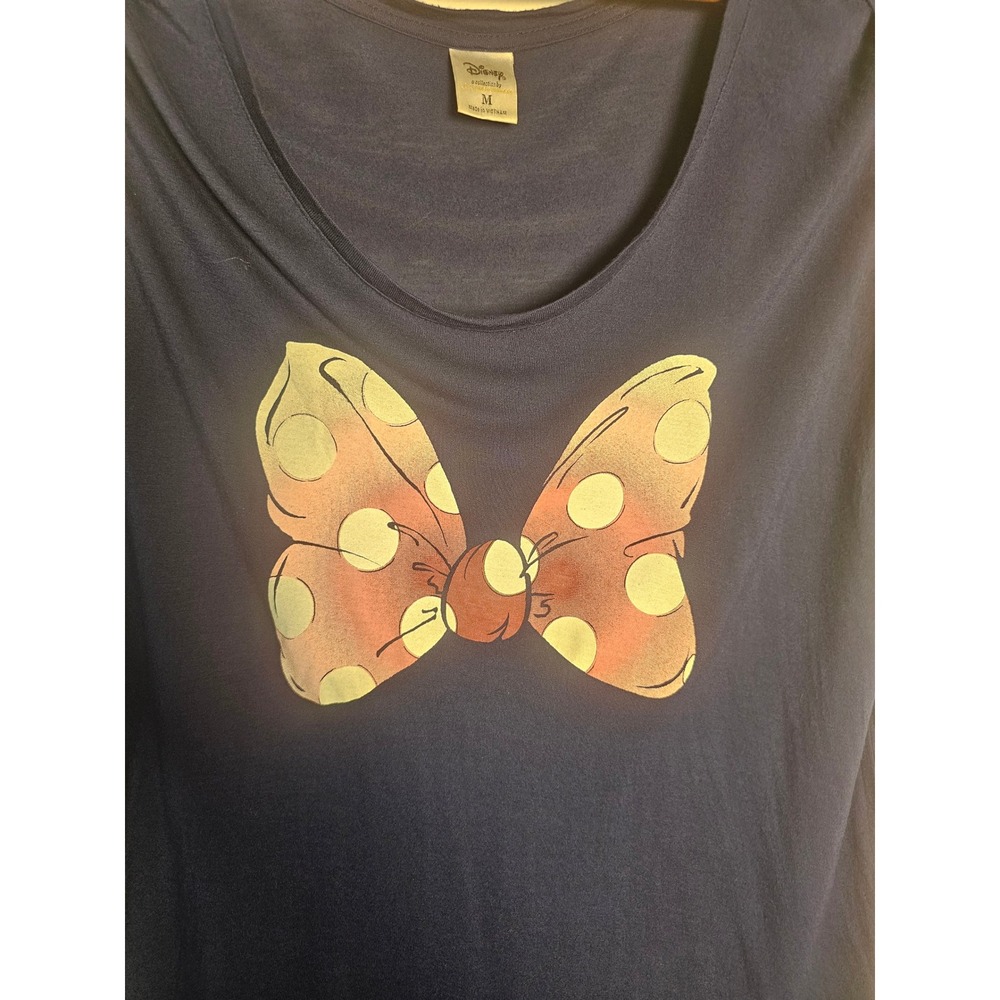Disneycore LC Lauren Conrad Tank Top Womens Medium Blue Minnie Bow Knotted Strap - Picture 5 of 8